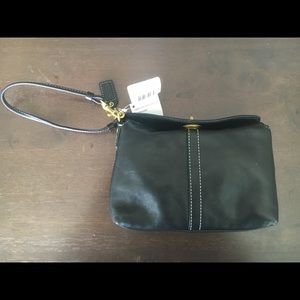 NWT Coach Black Wristlet